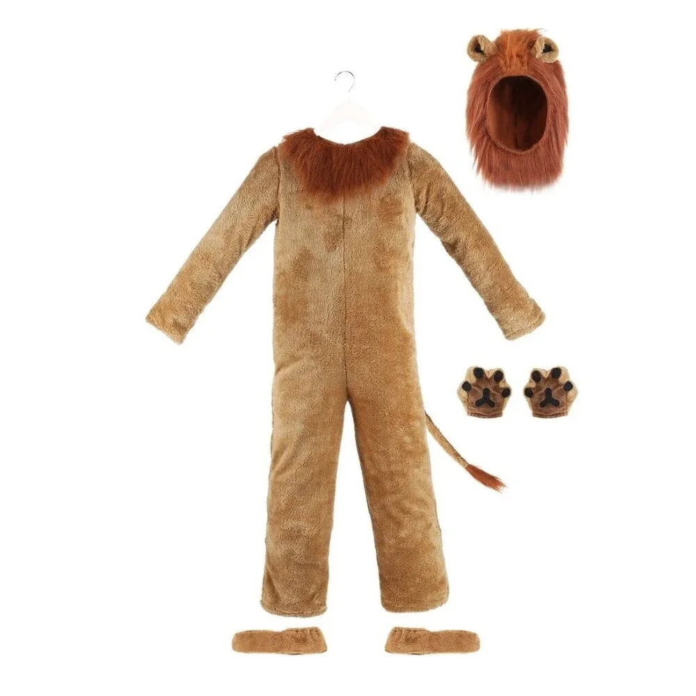 Child Deluxe Lion Costume Halloween Size L 12-14 Years New In Bag